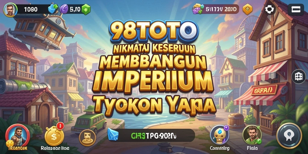 Tampilan gameplay menarik dari 98TOTO dengan momen manajemen Tycoon.