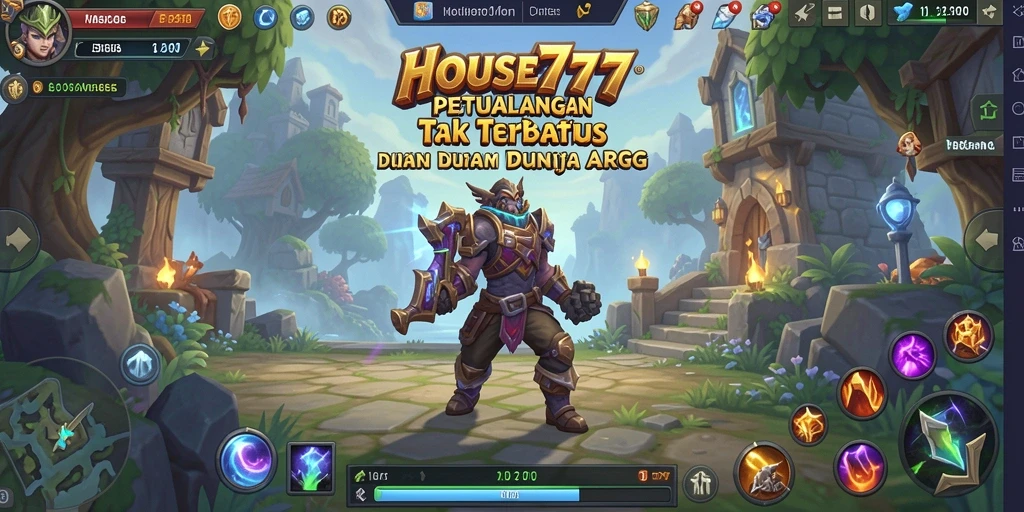 Skrinsut gameplay seru <strong>HOUSE777</strong> menunjukkan aksi pertarungan spektakuler.