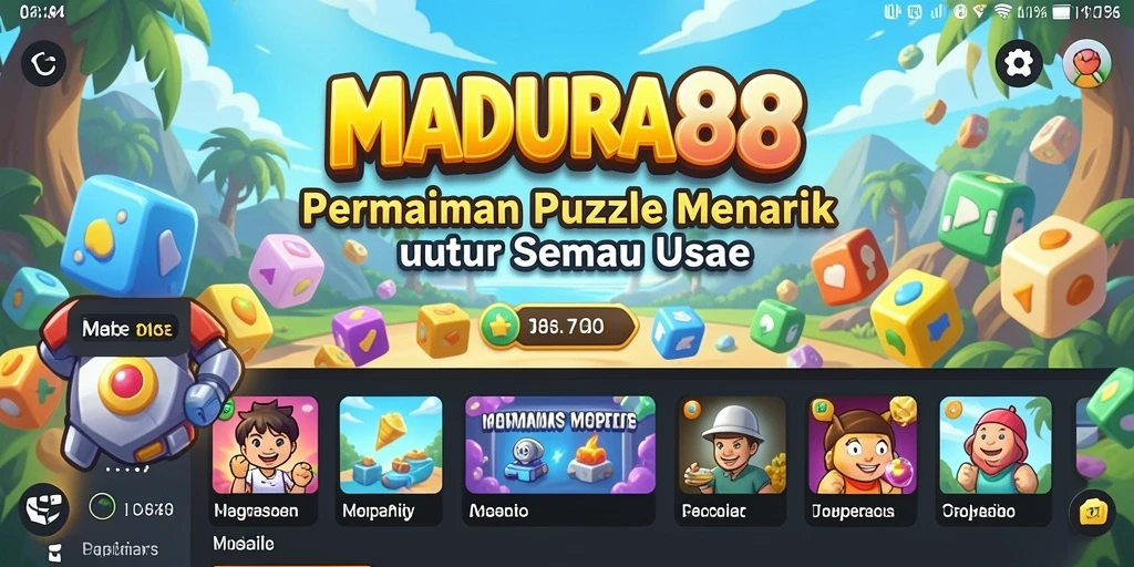 Tampilan gameplay MADURA88 yang menarik dan penuh tantangan puzzle.