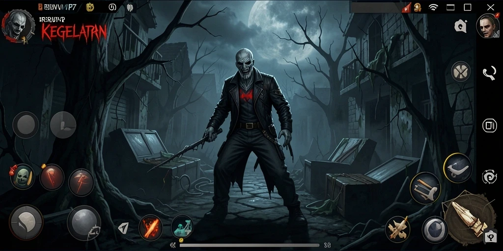 Tangkapan layar gameplay RSNVIP7 yang menegangkan dan menyeramkan.