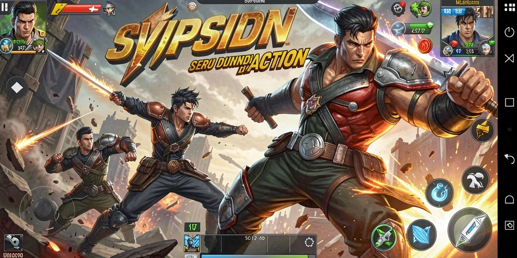 Tangkapan layar dari gameplay SVIPSIDN yang menegangkan dan penuh aksi.